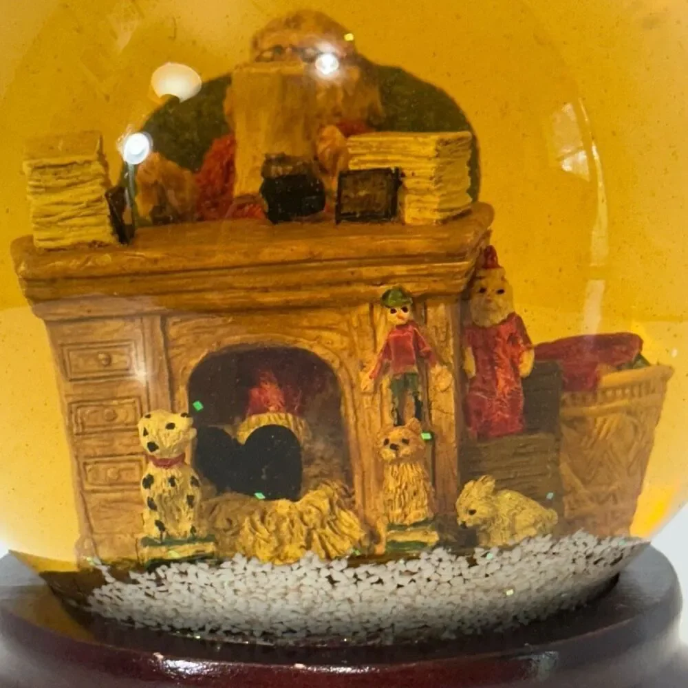 Christmas Snow Globe with Santa’s Workshop